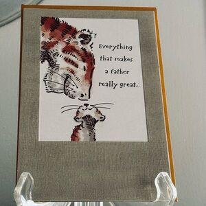Daddy is really Great Tiger Birthday Card